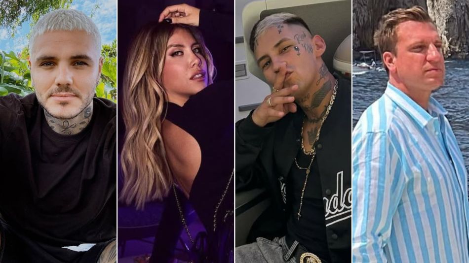 Wanda Nara, Mauro Icardi, L-Gante y Maxi López