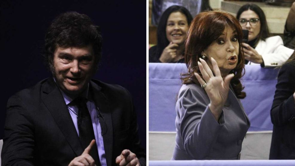 Javier Milei y Cristina Kirchner, las personas más influyentes