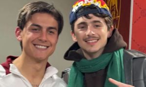 Timothée Chalamet y Paulo Dybala