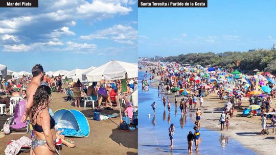 Primera quincena: cerca de 1,2 millones de turistas se movilizaron hacia la costa argentina