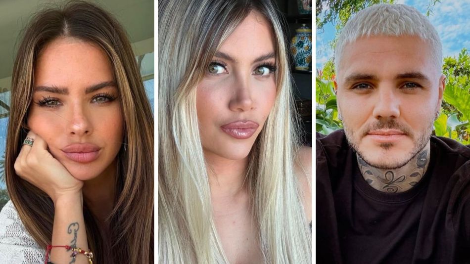 La China Suárez, Mauro Icardi y Wanda Nara