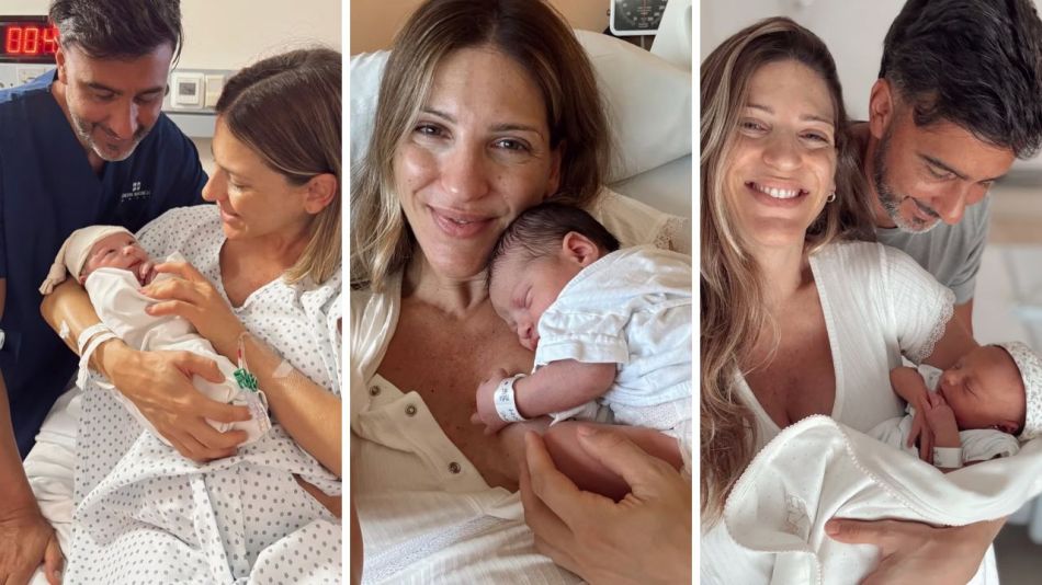 Una a una, todas las fotos del nacimiento de Amanda, la primera hija de Macarena Rinaldi y Federico Hoppe