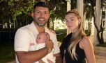 Sol, playa y amor: las vacaciones del Kun Agüero, Sofía Calzetti y su hija Olivia en Uruguay