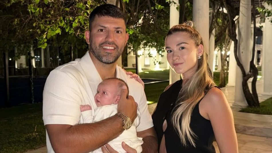 Kun Agüero, Sofía Calzetti y su hija Olivia