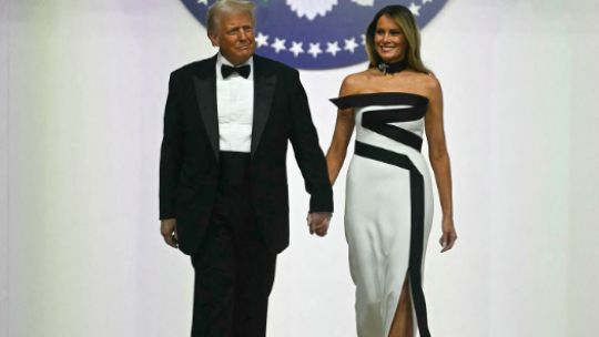 Donald Trump y su esposa Melania.
