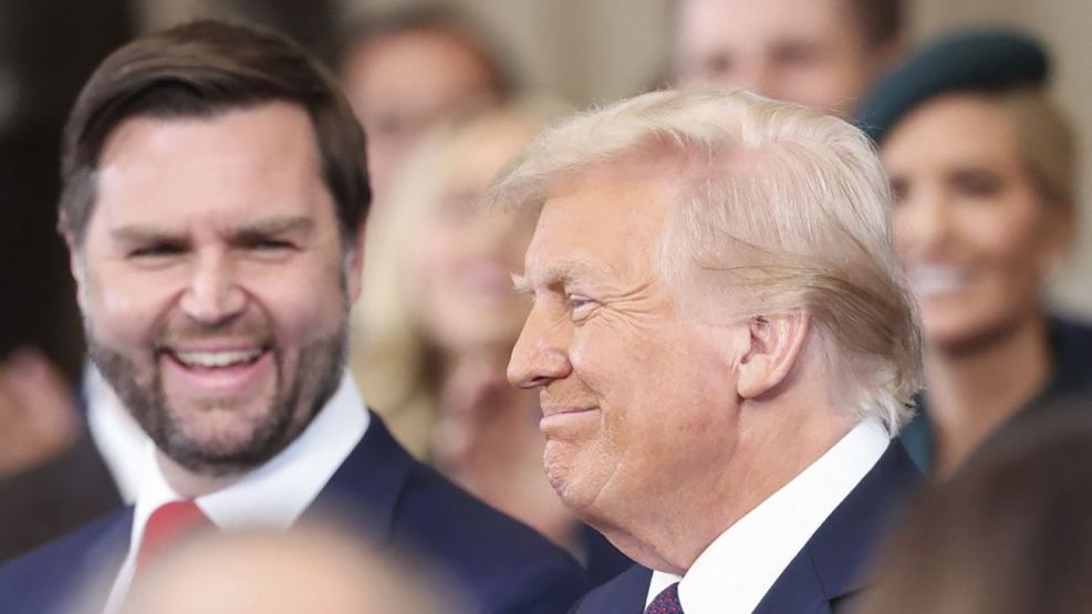 Donald Trump y su vicepresidente, J.D Vance