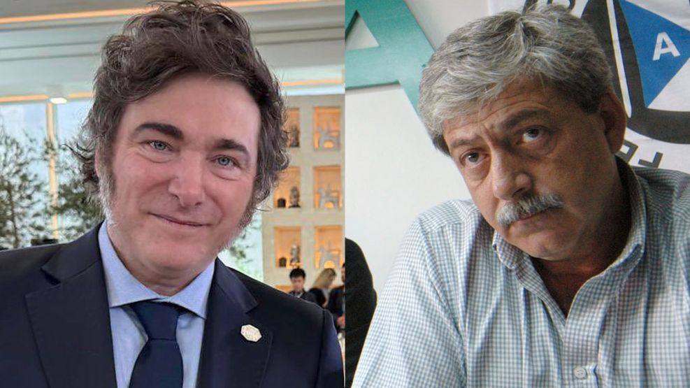 Javier Milei y Eduardo Buzzi