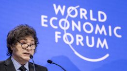 El presidente Javier Milei en el Foro Económico de Davos