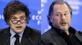 Javier Milei y Marc Benioff