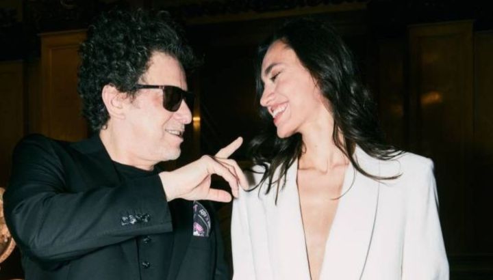 Andrés Calamaro se casó con Natalí Franco: el look sobrio de la novia