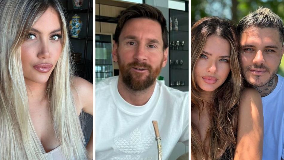 Wanda Nara, Lionel Messi, Mauro Icardi y la China Suárez