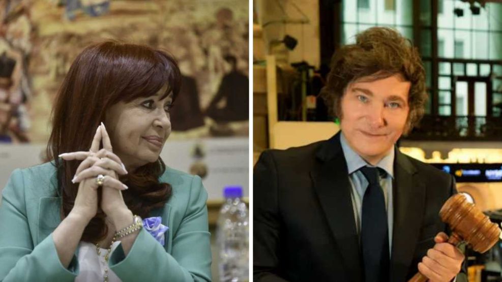 Javier Milei y Cristina Kirchner dominan la interacción en redes