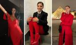 Como Pampita y Oriana Sabatini, Evangelina Anderson deslumbró con la elegancia del vestido rojo