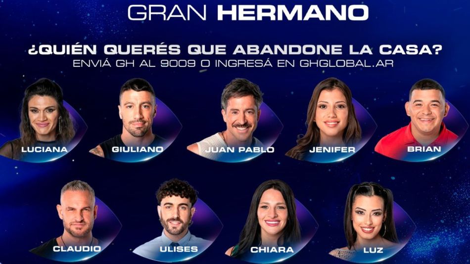 Los nueve nominados de Gran Hermano para la gala de eliminación del domingo 26 de enero