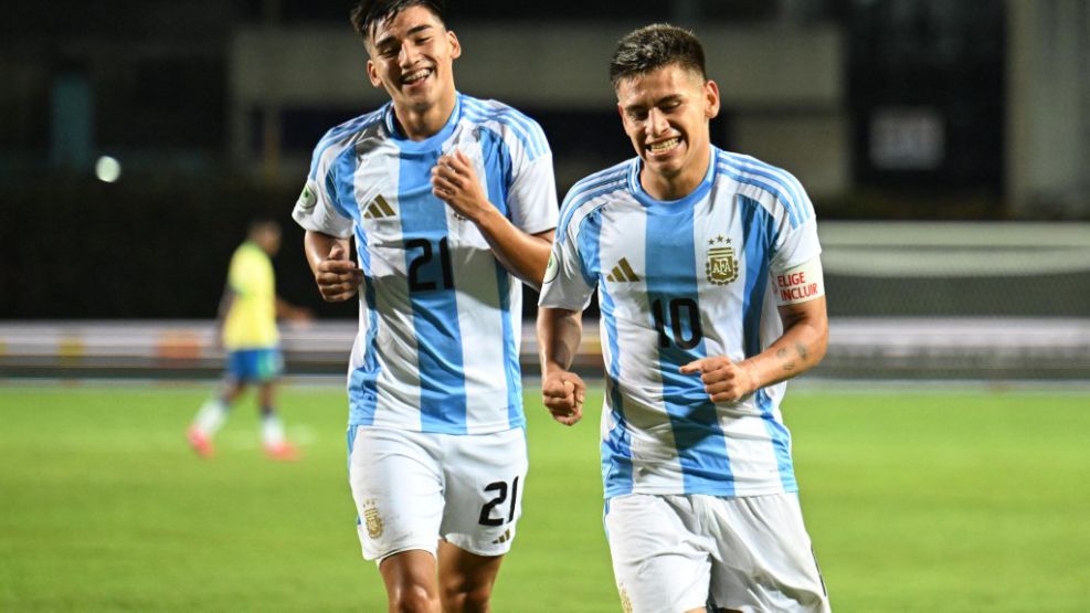 Argentina Sub20 aplastó a Brasil 6-0.