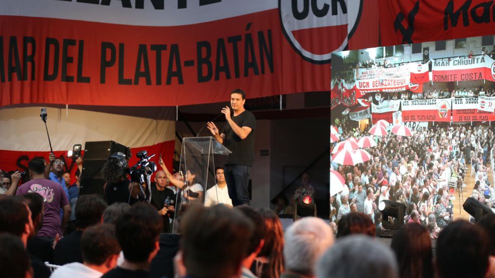 El acto de la UCR que encabezó Maxi Abad en Mar del Plata.