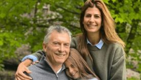 Juliana Awada, Antonia y Mauricio Macri