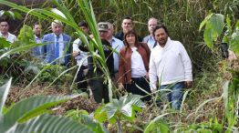 La ministra de Seguridad, Patricia Bullrich, y el gobernador de Salta, Gustavo Sáenz 20250127