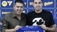 Juan Román Riquelme y Rodrigo Battaglia