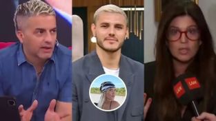 Ángel de Brito, Mauro Icardi y Elba Marcovecchio