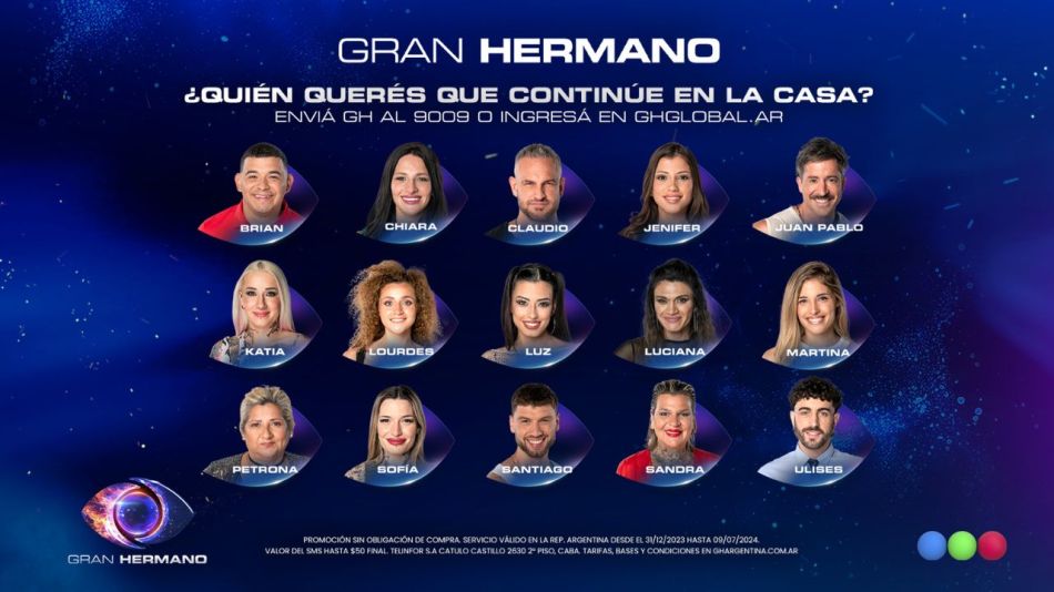 Los 15 participantes nominados en placa positiva para el miércoles 29 de enero