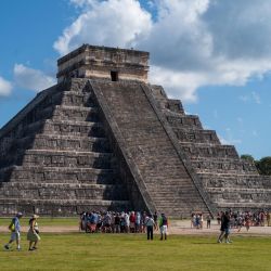 Imagen de una vista de la Pirámide de Kukulkán en la zona arqueológica de Chichén Itzá, en el estado de Yucatán, México. | Foto:Xinhua/Li Muzi