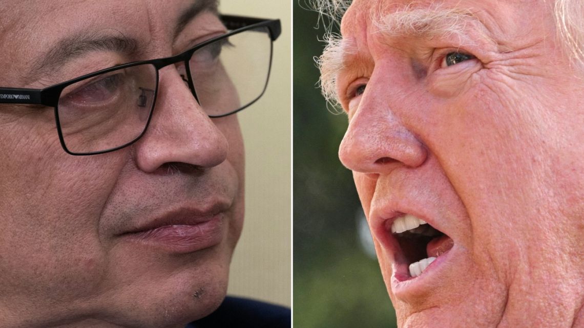 Colombia's President Gustavo Petro and US President Donald Trump.