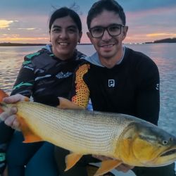 Las lagunas pican en punta con variedad de especies. Hay pejerreyes, pero también es posible obtener tarariras, lisas y carpas. 
