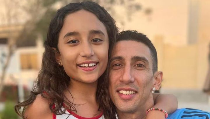 Ángel Di María demostró su talento para el baile en un divertido TikTok con su hija