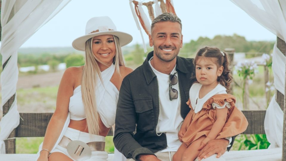 Facundo Batista y su familia 