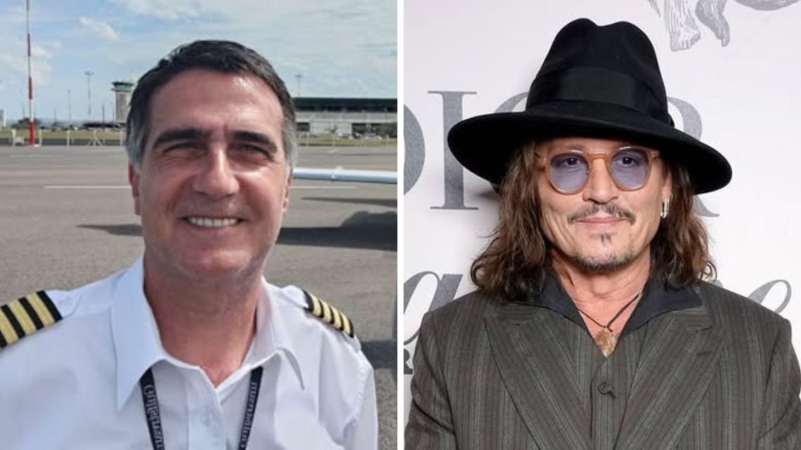 Antonio Laje causó furor con su particular foto con Johnny Depp