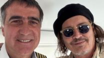 Johnny Depp en Argentina con Antonio Laje como piloto privado