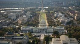 Aerial Views Of Washington As White House Open To Extending Shutdown Deadline