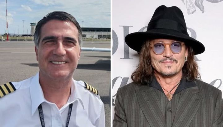 Antonio Laje causó furor con su particular foto con Johnny Depp