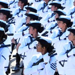 El desfile del Día de la Independencia se lleva a cabo en Colombo, Sri Lanka. | Foto:Xinhua/Ajith Perera