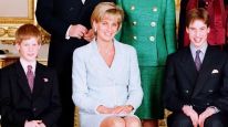 Lady Di, y los príncipes William y Harry