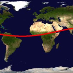 De impactar, el asteroide podría afectar regiones como el norte de Sudamérica, el Atlántico, partes de África, Asia y el Pacífico.