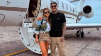 Vuelo privado y gran cantidad de equipaje, las fotos de la llegada de la China Suárez y Mauro Icardi a la Argentina