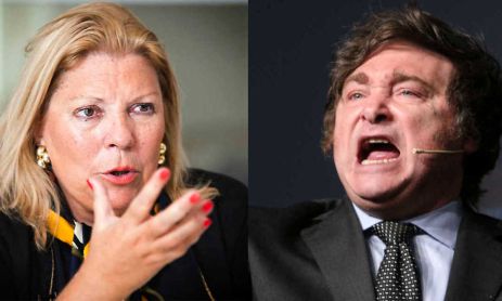Lilita Carrió y Javier Milei 20250207