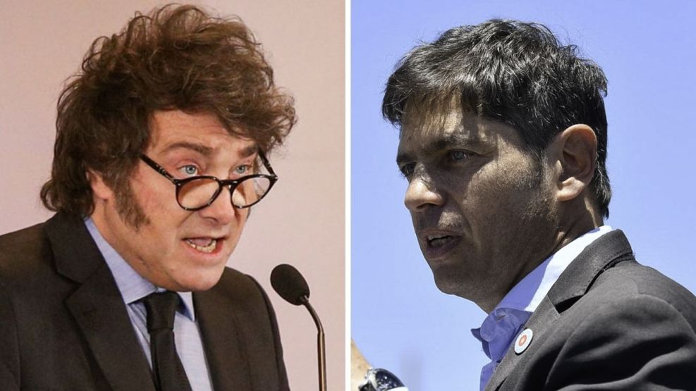 Javier Milei y Axel Kicillof