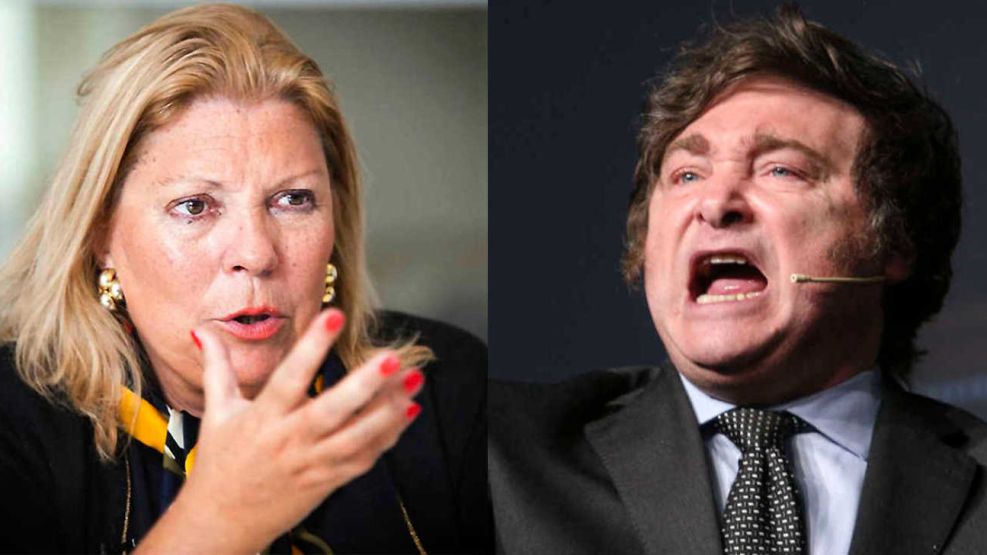 Lilita Carrió y Javier Milei 20250207