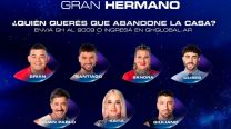 Nominados de Gran Hermano para la gala del domingo 9 de febrero