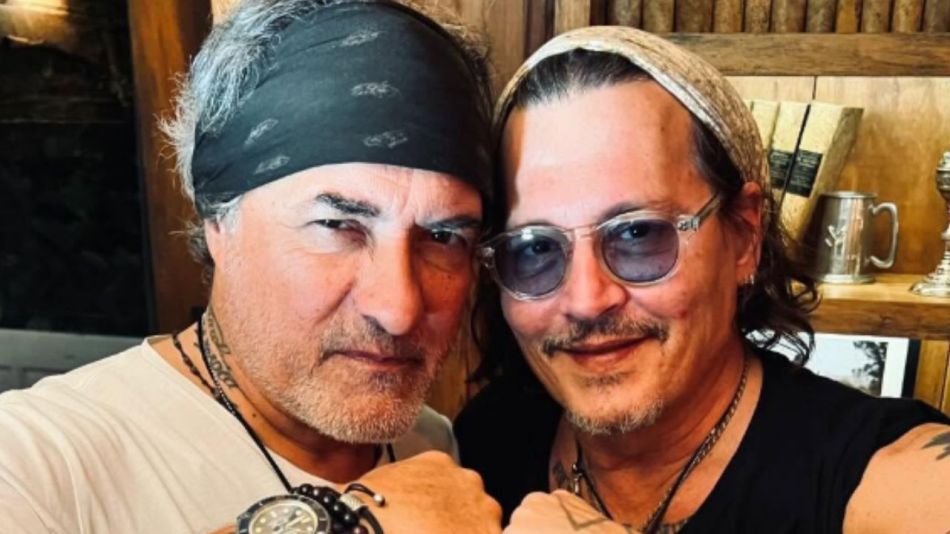 Johnny Depp y El Corcho Rodríguez