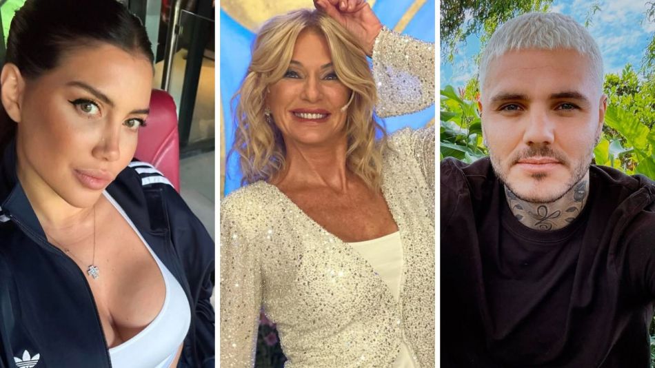 Wanda Nara, Yanina Latorre y Mauro Icardi