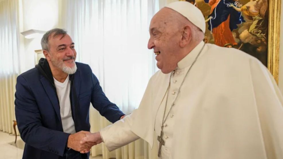 Rodolfo Aguiar y el Papa Francisco