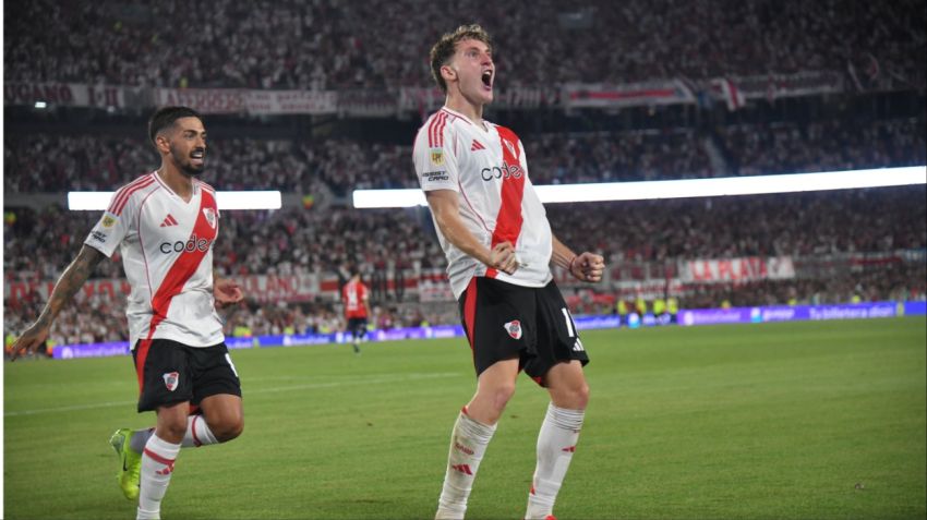 Un gol importante: abrió el marcador y calmó al Monumental.