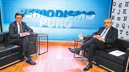 El expresidente Alberto Fernández en la entrevista con Jorge Fontevecchia.