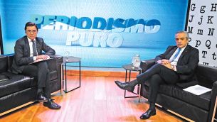 El expresidente Alberto Fernández en la entrevista con Jorge Fontevecchia.