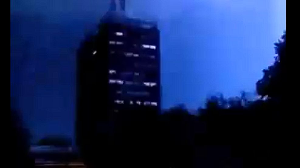 Tormenta de madrugada en CABA.