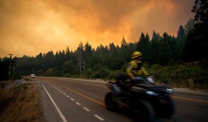 Incendios en la Patagonia